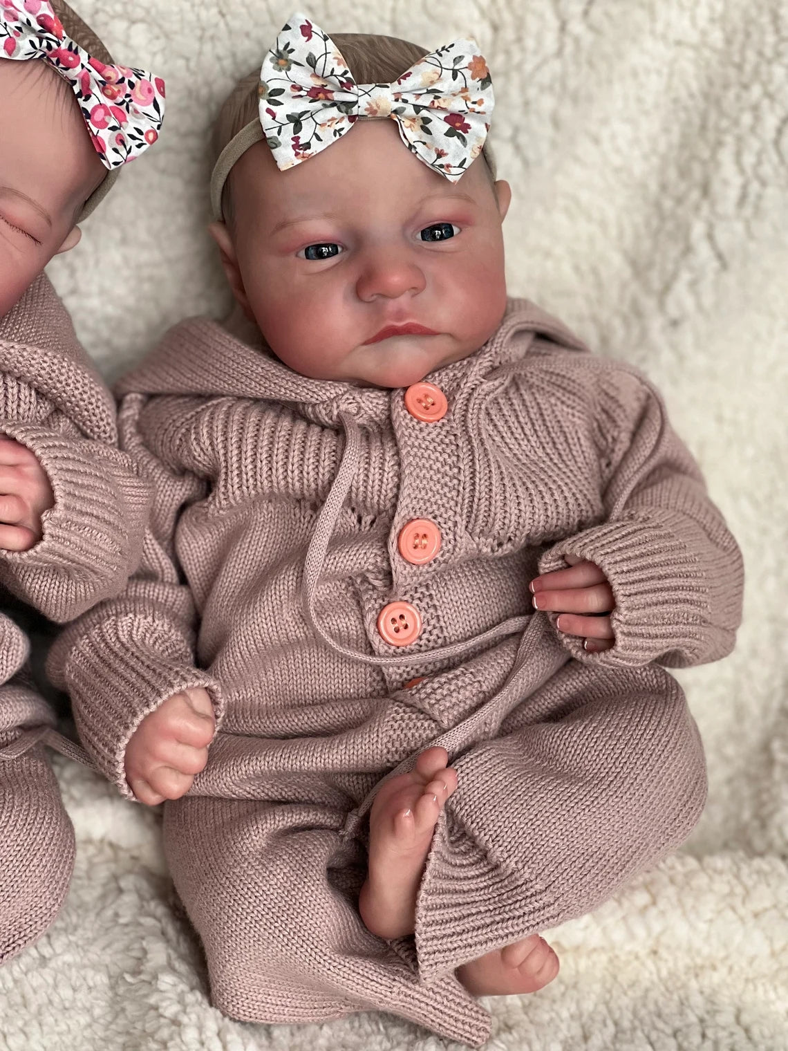 Lifelike Reborn Baby Dolls Twins Awake & Sleeping 19 Inch Visible Veins Realistic Newborn Babies Dolls That Look Real Baby Toys Dolls Gift for Ages 3+