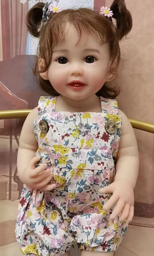 Lifelike reborn baby dolls silicone full body toddler princess girls realistic newborn babies dolls that look real life baby dolls bath toys best birthday gifts for ages 3+ year old girls kids