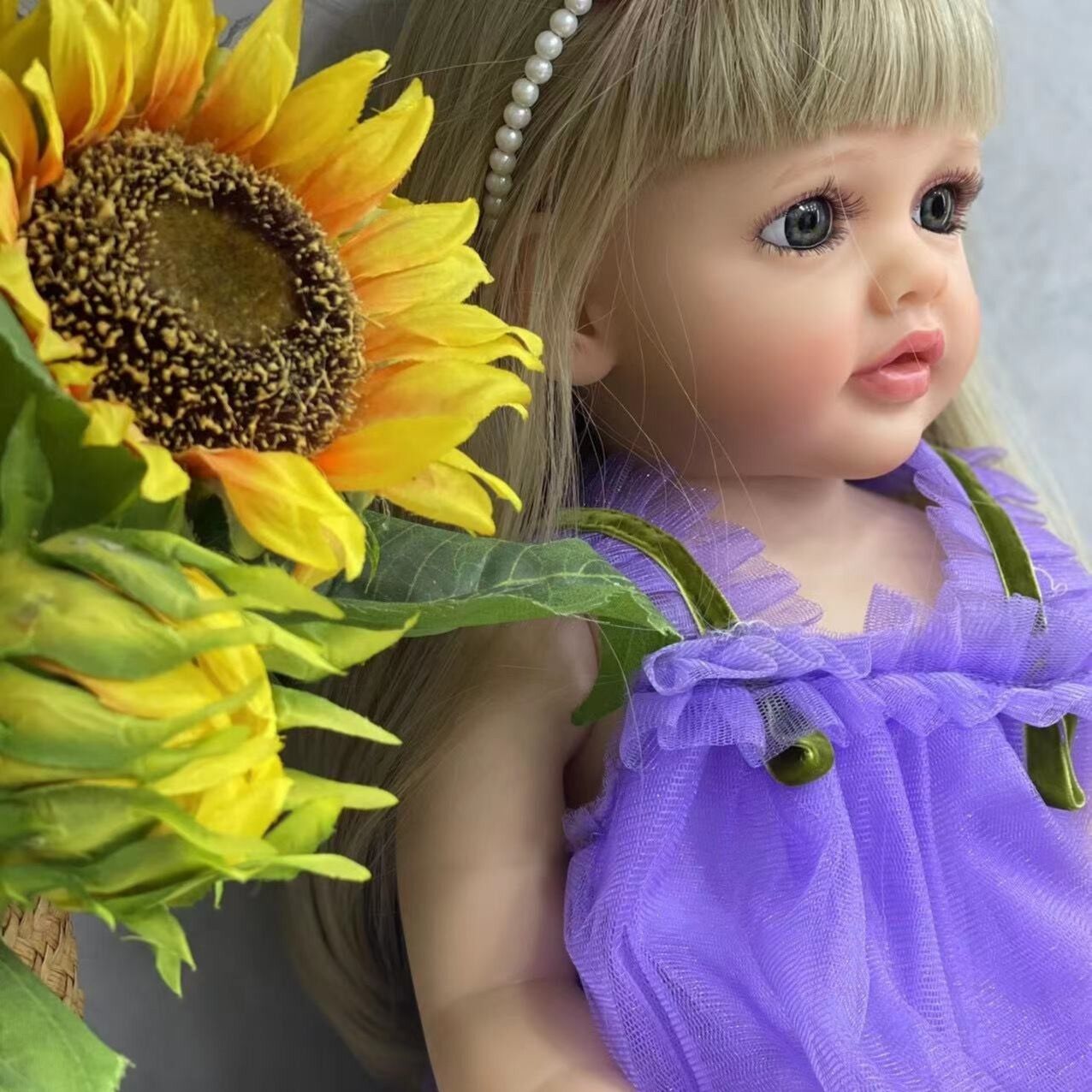 Lifelike reborn baby dolls silicone full body toddler princess girls realistic newborn babies dolls that look real life baby dolls bath toys best birthday gifts for ages 3+ year old girls kids