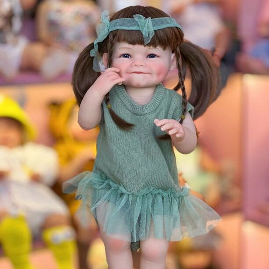Lifelike reborn baby dolls silicone full body toddler princess girls realistic newborn babies dolls that look real life baby dolls bath toys best birthday gifts for ages 3+ year old girls kids