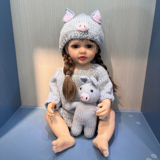 lifelike reborn baby dolls that look real life like babies doll realistic newborn baby dolls for 3+ year old girls reborn toddler dolls beautiful adorable long hair birthday gift for ages 3+ kids children fashion soft cloth body silicone full body open eyes smile cute baby  sleeping baby preemie 5 6 7 8 9 + year old girls children Gift Birthday collection girl boy mother father women daughter granddaughter niece Nephew grand sleeping newborn real looking party Toddler mothers day gifts Christmas