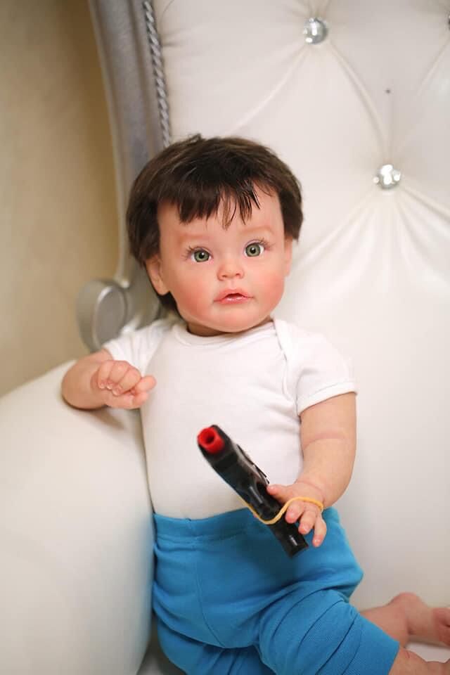 Lifelike Reborn Toddler Baby Boy Dolls 24 Inch Weighted Soft Cloth Realistic Baby Doll That Look Real 60CM Real Newborn Babies Size Real Picture 3D Skin Visible Veins High Quality Collectible