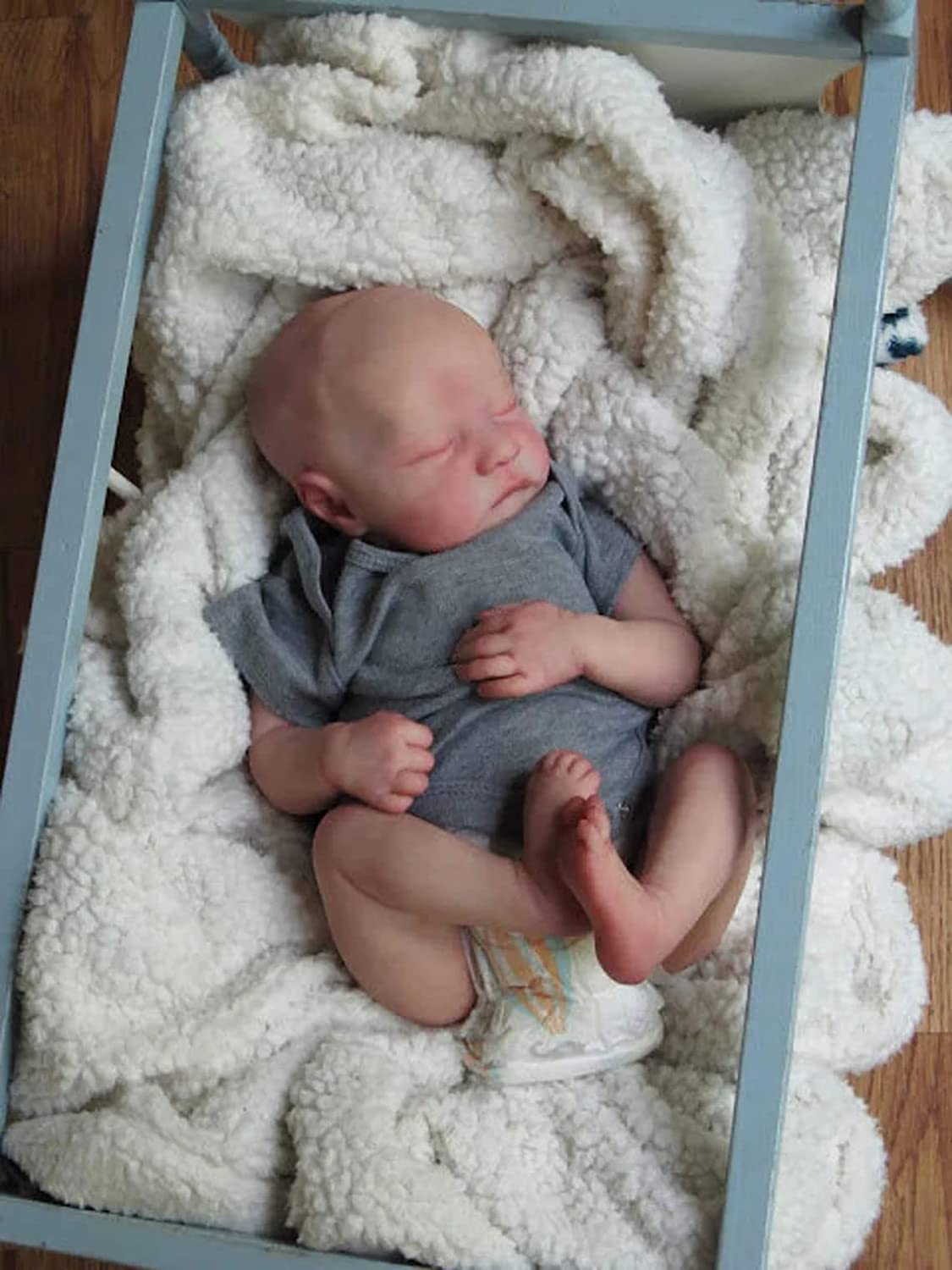 MNMJ Reborn baby dolls - 19-inch baby soft body realistic newborn baby dolls poseable real life baby doll sleeping baby girl with feeding kit adorable gift for kids age 3+ year olds