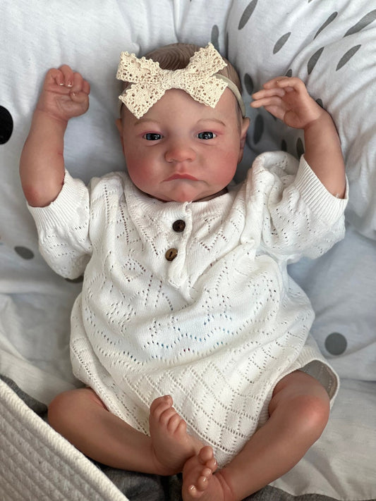 lifelike reborn baby dolls that look real life like babies doll realistic newborn baby dolls for 3+ year old girls reborn toddler dolls beautiful adorable long hair birthday gift for ages 3+ kids children fashion soft cloth body silicone full body open eyes smile cute baby  sleeping baby preemie 5 6 7 8 9 + year old girls children Gift Birthday collection girl boy mother father women daughter granddaughter niece Nephew grand sleeping newborn real looking party Toddler mothers day gifts Christmas