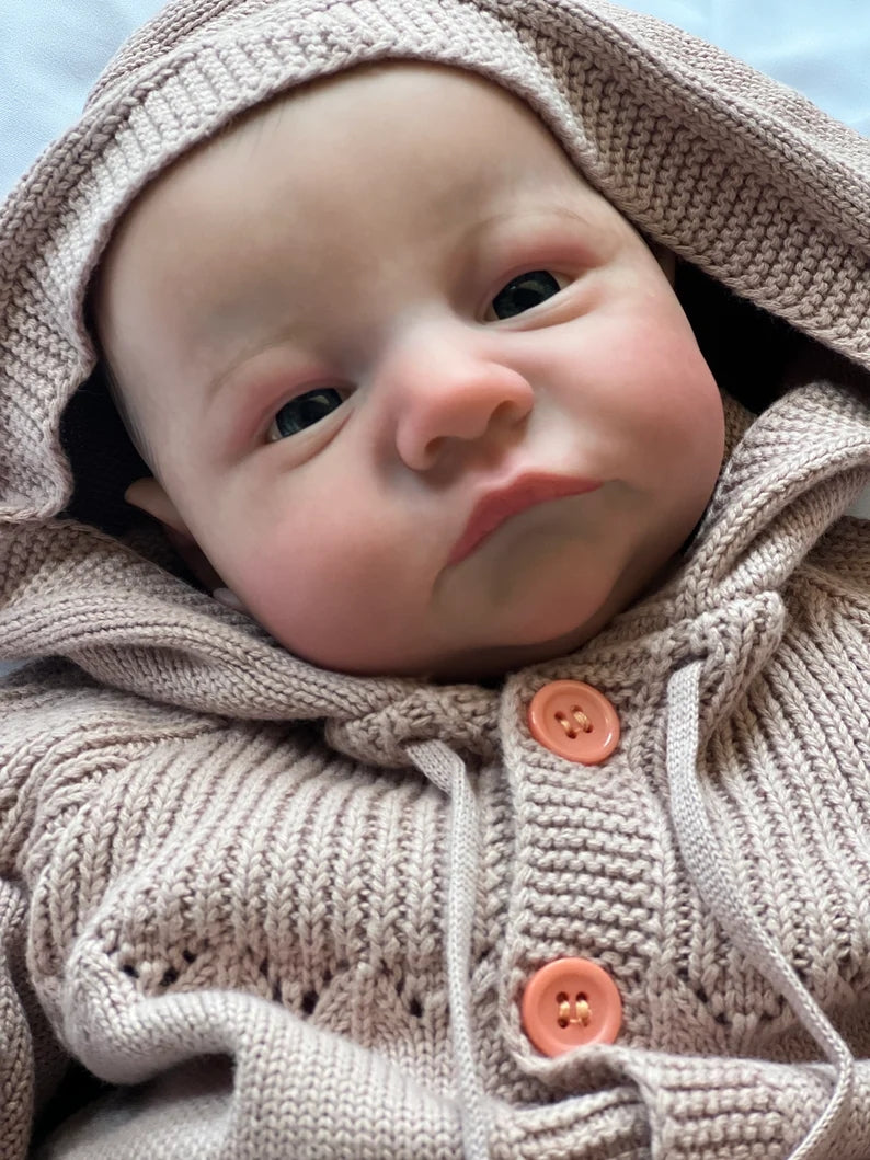Realistic Reborn Baby Dolls 19 Inch Soft Silicone Realistic Newborn Babies Doll That Look Real Baby Adorable Awake Girls 3D Skin Visible Veins Collectible Art Doll for 3+ Year Old Girls