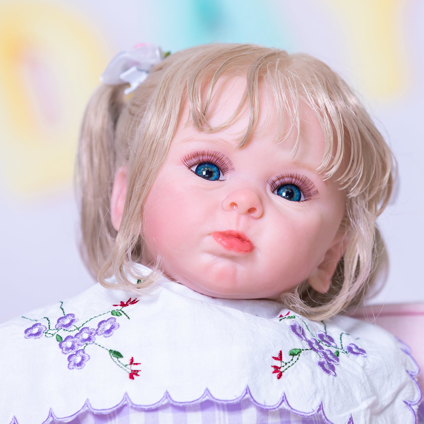 Realistic Visible Veins Lifelike Reborn Baby Dolls Toddler Princess Girls With Long Hair That Look Real Life Baby Dolls 24 Inch 60CM Doll Toys Gift For 3+ Year Old Girls