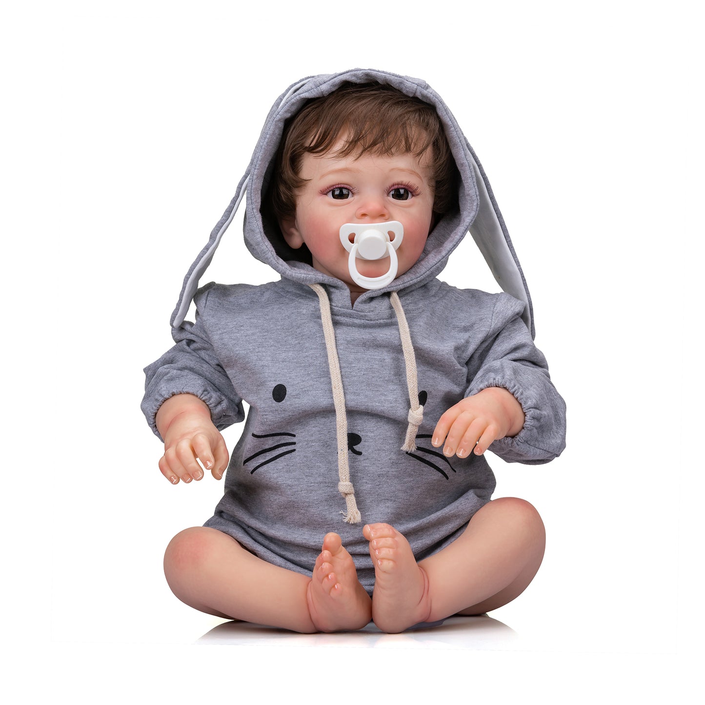 24 inches Lifelike baby dolls | reborn baby dolls | Realistic baby dolls| newborn baby dolls | real life baby dolls | therapy dolls for adults | anatomically correct baby girl doll | infant baby doll | gift for kids ages 3+ girl | dementia patients | bebes reales de silicona | reborn baby dolls weighted cloth body | birthday gift | collection | girl | boys | mother | daughter | granddaughter | sleeping |real look real baby dolls that look real looking | toddler | Mothers day | 3 4 5 6 7 8 9 years | mnmj