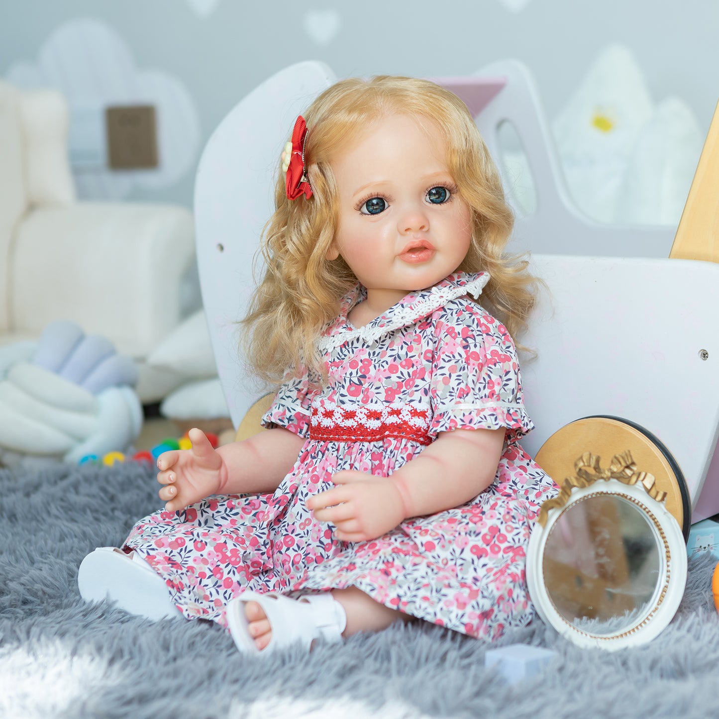 55cm | reborn baby dolls full body silicone lifelike baby dolls | reborn baby dolls | realistic baby dolls| newborn baby dolls | real life baby dolls | rebron baby dolls toddler | lifelike toddler dolls | therapy dolls for adults | anatomically correct baby girl doll | infant baby doll | gift for kids ages 3+ girl | weighted cloth body | birthday gift | collection | girl | boys | mother | daughter | granddaughter | sleeping |real look real baby dolls that look real looking | reborn toddler dolls | mnmj