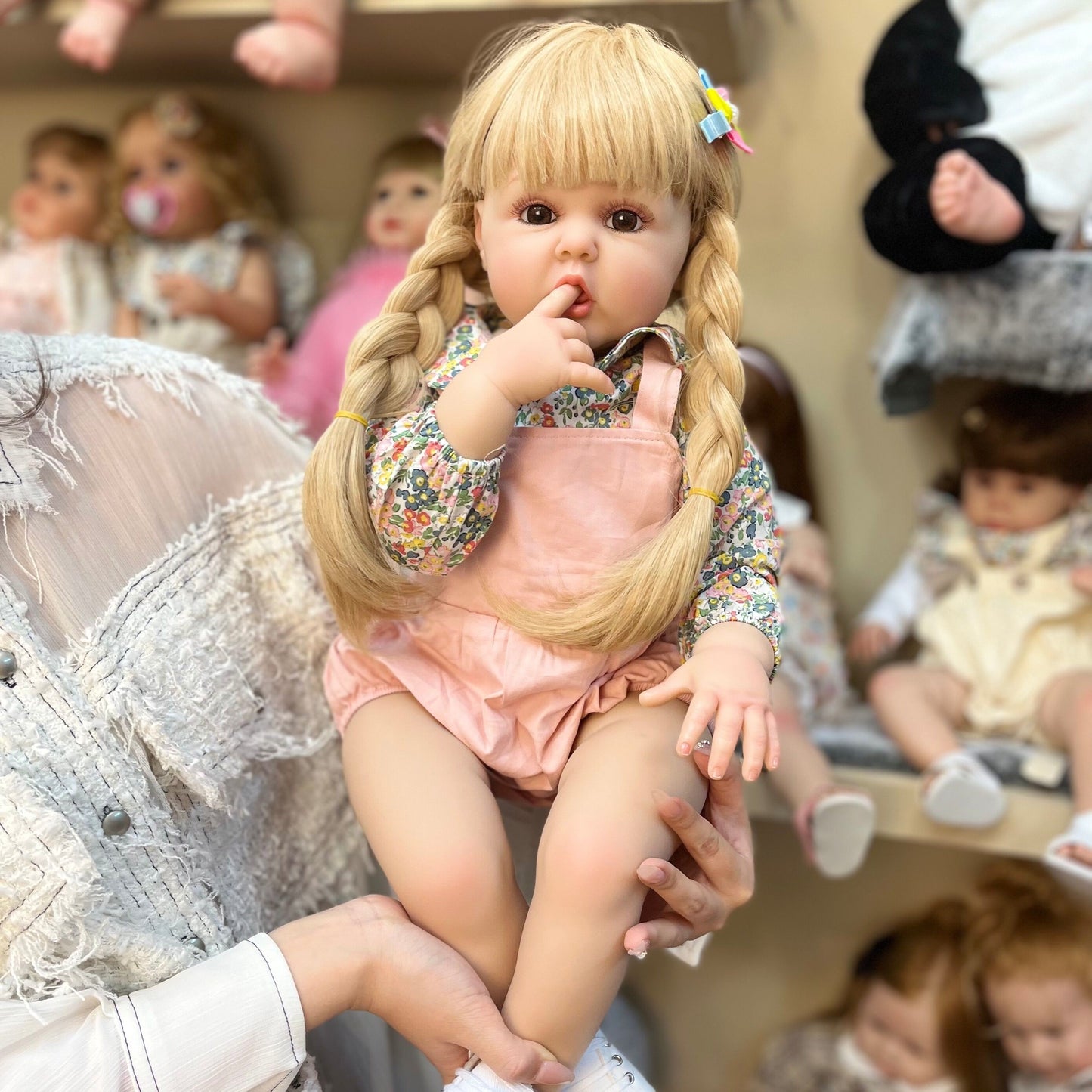 60 cm lifelike baby dolls | reborn baby dolls | realistic baby dolls| newborn baby dolls | real life baby dolls | rebron baby dolls toddler | lifelike toddler dolls | therapy dolls for adults | anatomically correct baby girl doll | infant baby doll | gift for kids ages 3+ girl | reborn baby dolls full body silicone | weighted cloth body | birthday gift | collection | girl | boys | mother | daughter | granddaughter | sleeping |real look real baby dolls that look real looking | reborn toddler dolls | mnmj