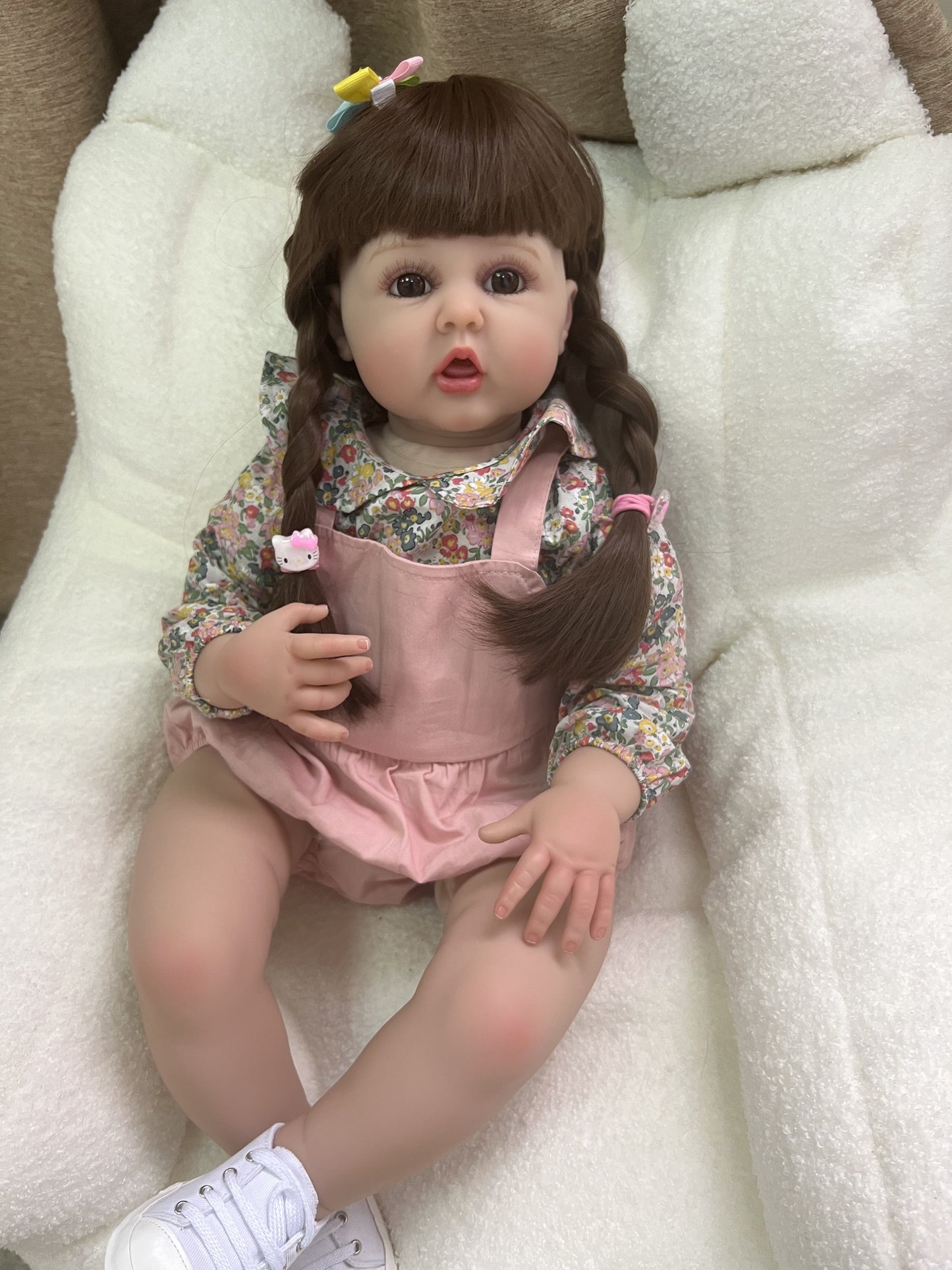 60 cm lifelike baby dolls | reborn baby dolls | realistic baby dolls| newborn baby dolls | real life baby dolls | rebron baby dolls toddler | lifelike toddler dolls | therapy dolls for adults | anatomically correct baby girl doll | infant baby doll | gift for kids ages 3+ girl | reborn baby dolls full body silicone | weighted cloth body | birthday gift | collection | girl | boys | mother | daughter | granddaughter | sleeping |real look real baby dolls that look real looking | reborn toddler dolls | mnmj