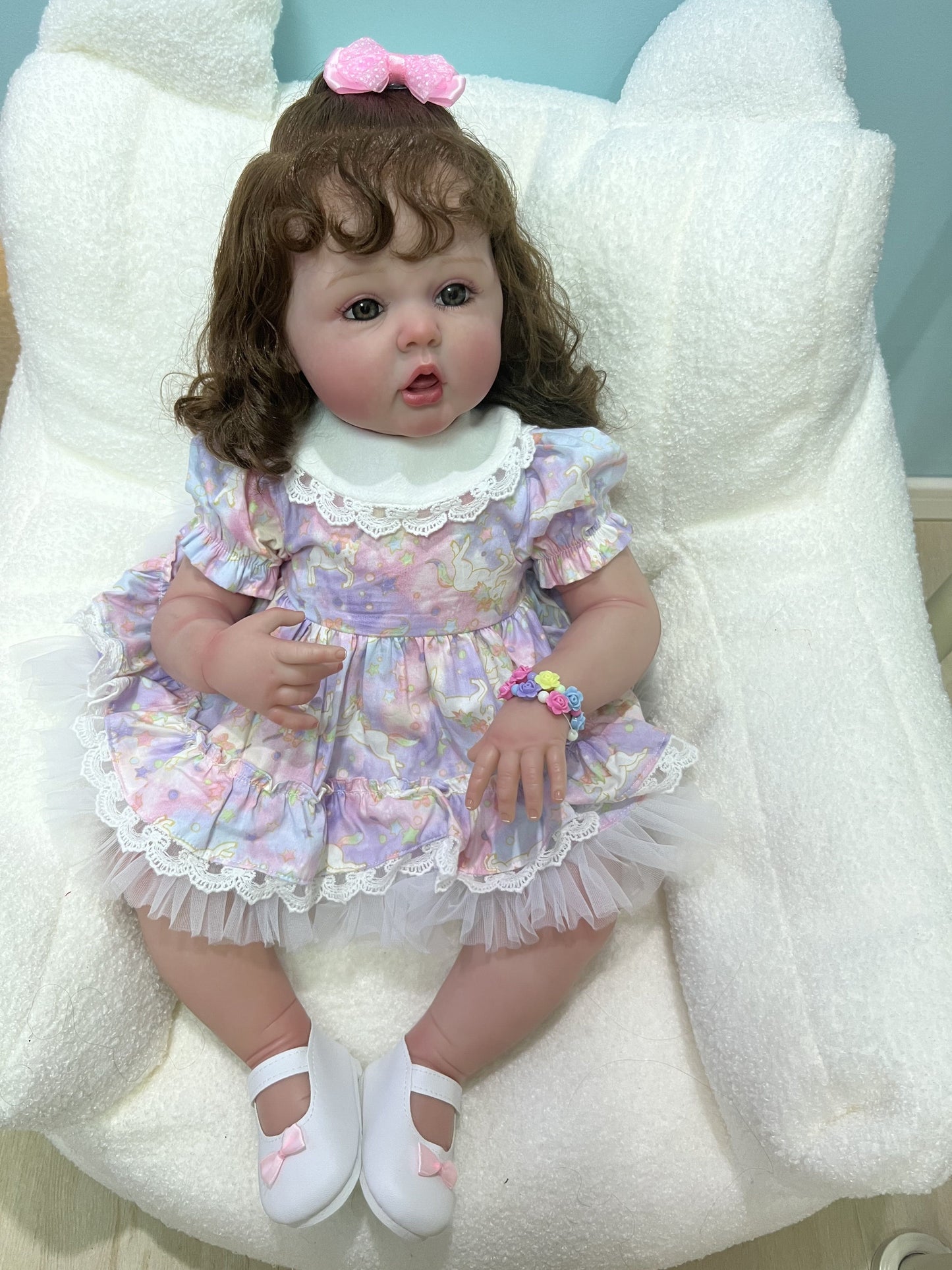 60 cm lifelike baby dolls | reborn baby dolls | realistic baby dolls| newborn baby dolls | real life baby dolls | rebron baby dolls toddler | lifelike toddler dolls | therapy dolls for adults | anatomically correct baby girl doll | infant baby doll | gift for kids ages 3+ girl | reborn baby dolls full body silicone | weighted cloth body | birthday gift | collection | girl | boys | mother | daughter | granddaughter | sleeping |real look real baby dolls that look real looking | reborn toddler dolls | mnmj
