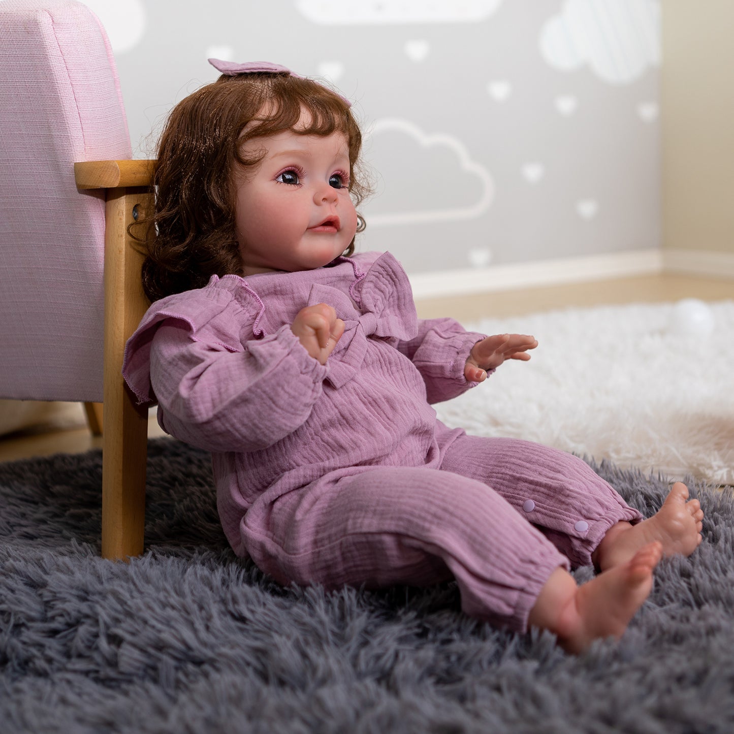 60 cm Lifelike baby dolls | reborn baby dolls | Realistic baby dolls| newborn baby dolls | real life baby dolls | rebron baby dolls toddler | lifelike toddler dolls | therapy dolls for adults | anatomically correct baby girl doll | infant baby doll | gift for kids ages 3+ girl | dementia patients | weighted cloth body | birthday gift | collection | girl | boys | mother | daughter | granddaughter | sleeping |real look real baby dolls that look real looking | Mothers day | reborn toddler dolls | mnmj