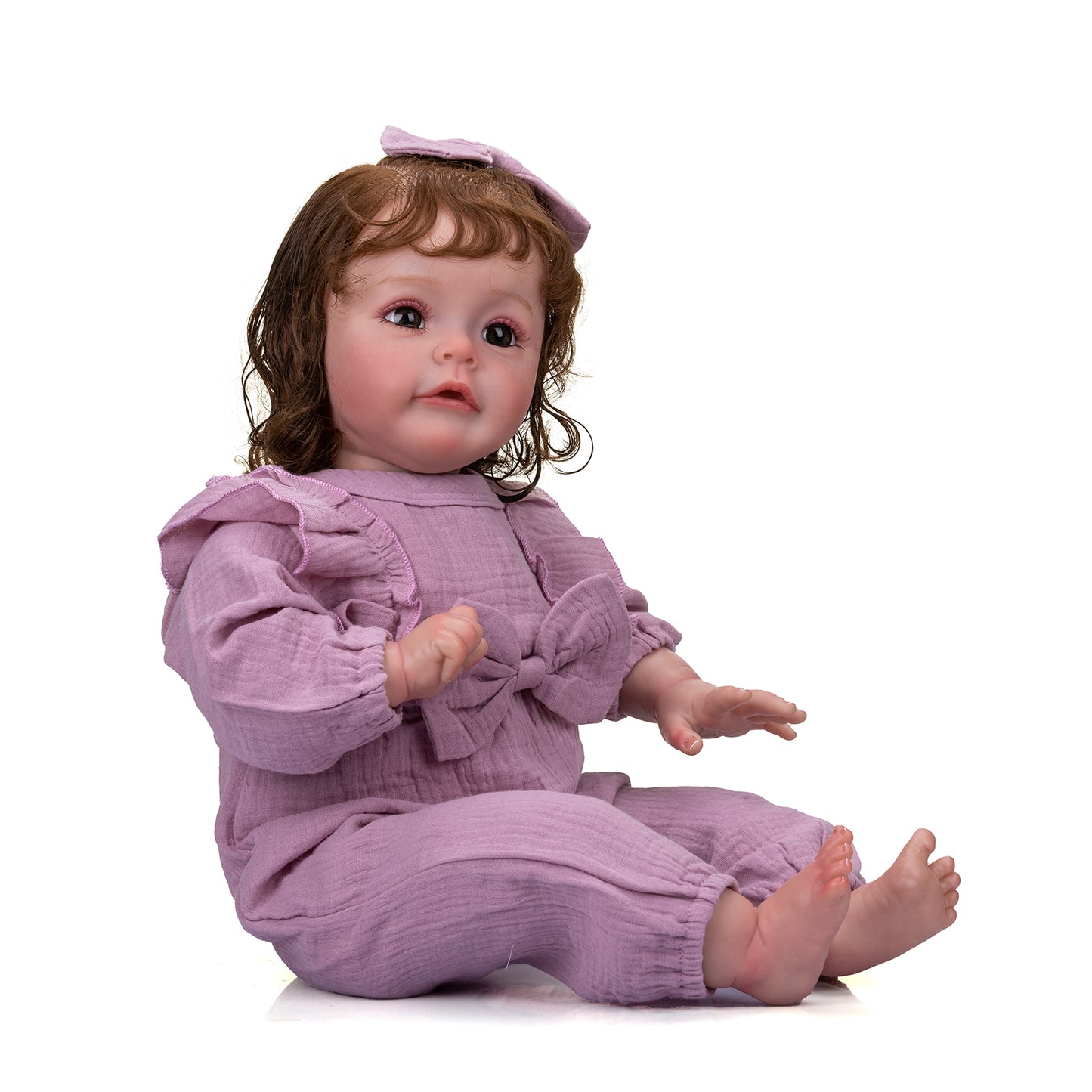 60 cm Lifelike baby dolls | reborn baby dolls | Realistic baby dolls| newborn baby dolls | real life baby dolls | rebron baby dolls toddler | lifelike toddler dolls | therapy dolls for adults | anatomically correct baby girl doll | infant baby doll | gift for kids ages 3+ girl | dementia patients | weighted cloth body | birthday gift | collection | girl | boys | mother | daughter | granddaughter | sleeping |real look real baby dolls that look real looking | Mothers day | reborn toddler dolls | mnmj