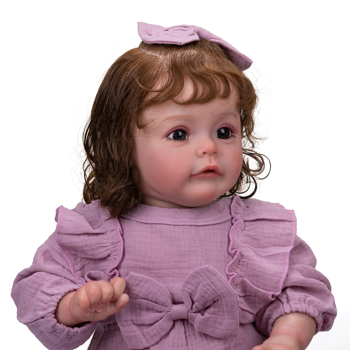 60 cm Lifelike baby dolls | reborn baby dolls | Realistic baby dolls| newborn baby dolls | real life baby dolls | rebron baby dolls toddler | lifelike toddler dolls | therapy dolls for adults | anatomically correct baby girl doll | infant baby doll | gift for kids ages 3+ girl | dementia patients | weighted cloth body | birthday gift | collection | girl | boys | mother | daughter | granddaughter | sleeping |real look real baby dolls that look real looking | Mothers day | reborn toddler dolls | mnmj