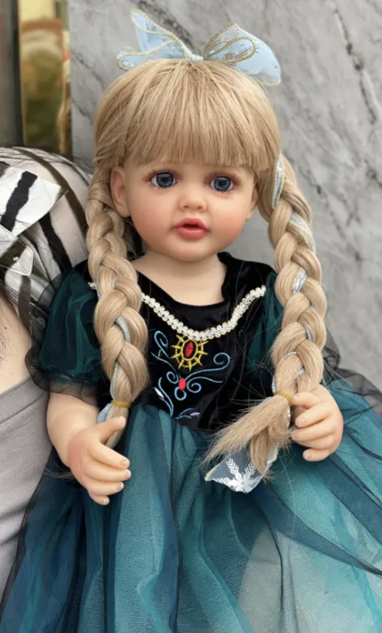 55 cm Lifelike baby dolls | reborn baby dolls | Realistic baby dolls| newborn baby dolls | real life baby dolls | rebron baby dolls toddler | lifelike toddler dolls | therapy dolls for adults | anatomically correct baby girl doll | infant baby doll | gift for kids ages 3+ girl | reborn baby dolls full body silicone | weighted cloth body | birthday gift | collection | girl | boys | mother | daughter | granddaughter | sleeping |real look real baby dolls that look real looking | reborn toddler dolls | mnmj