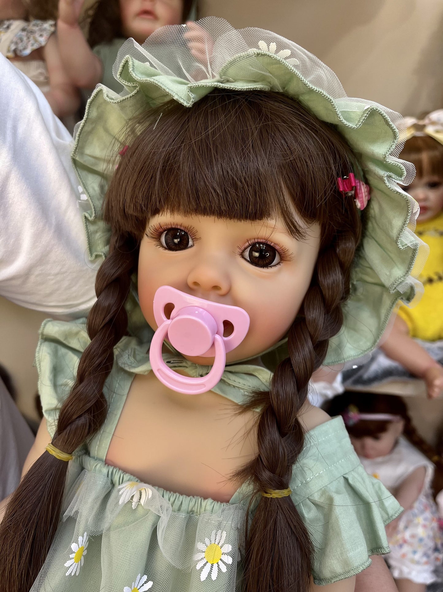 55cm | reborn baby dolls full body silicone lifelike baby dolls | reborn baby dolls | realistic baby dolls| newborn baby dolls | real life baby dolls | rebron baby dolls toddler | lifelike toddler dolls | therapy dolls for adults | anatomically correct baby girl doll | infant baby doll | gift for kids ages 3+ girl | weighted cloth body | birthday gift | collection | girl | boys | mother | daughter | granddaughter | sleeping |real look real baby dolls that look real looking | reborn toddler dolls | mnmj