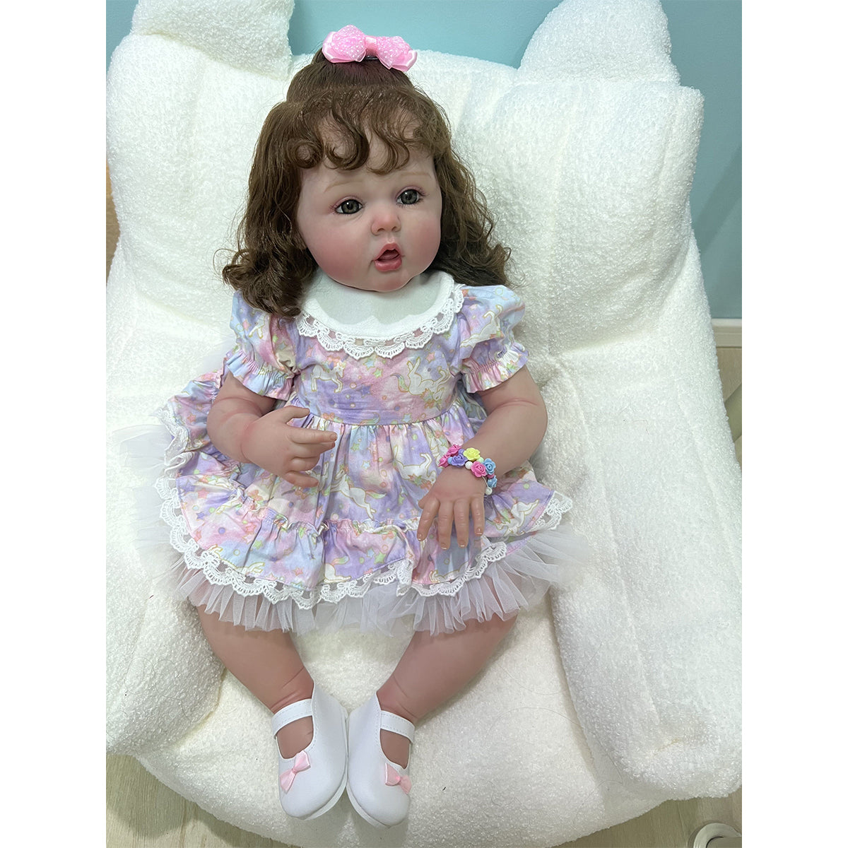 60 cm lifelike baby dolls | reborn baby dolls | realistic baby dolls| newborn baby dolls | real life baby dolls | rebron baby dolls toddler | lifelike toddler dolls | therapy dolls for adults | anatomically correct baby girl doll | infant baby doll | gift for kids ages 3+ girl | reborn baby dolls full body silicone | weighted cloth body | birthday gift | collection | girl | boys | mother | daughter | granddaughter | sleeping |real look real baby dolls that look real looking | reborn toddler dolls | mnmj