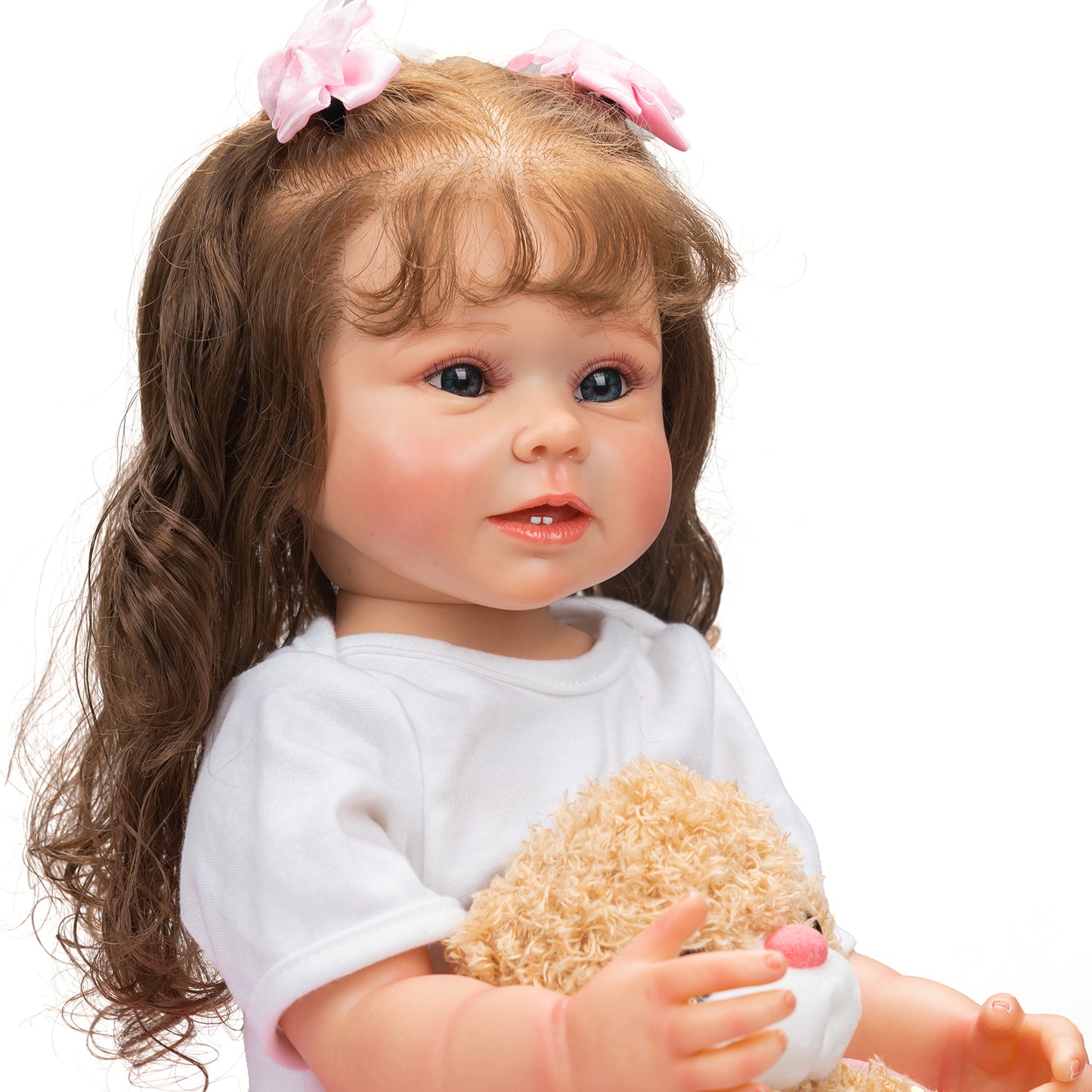 55cm | reborn baby dolls full body silicone lifelike baby dolls | reborn baby dolls | realistic baby dolls| newborn baby dolls | real life baby dolls | rebron baby dolls toddler | lifelike toddler dolls | therapy dolls for adults | anatomically correct baby girl doll | infant baby doll | gift for kids ages 3+ girl | weighted cloth body | birthday gift | collection | girl | boys | mother | daughter | granddaughter | sleeping |real look real baby dolls that look real looking | reborn toddler dolls | mnmj