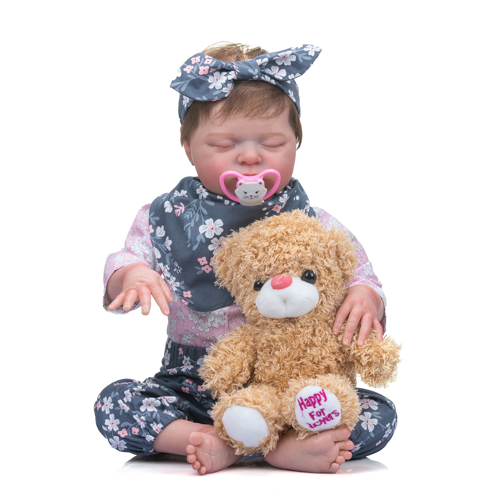 55CM Real Newborn Baby Size Lifelike Sleeping Girls Realistic Reborn Baby Dolls That Look Real Toys Gift For Kids Ages 3+