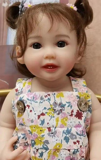 Lifelike reborn baby dolls silicone full body toddler princess girls realistic newborn babies dolls that look real life baby dolls bath toys best birthday gifts for ages 3+ year old girls kids