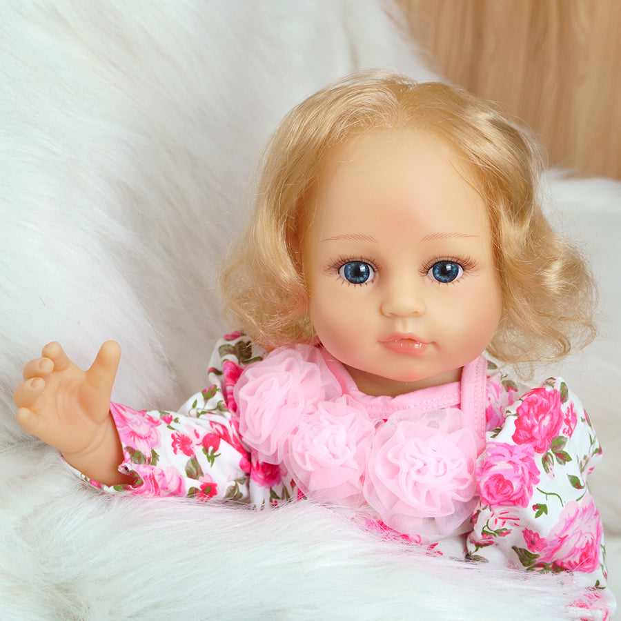 Lifelike reborn baby dolls silicone full body toddler princess girls realistic newborn babies dolls that look real life baby dolls bath toys best birthday gifts for ages 3+ year old girls kids