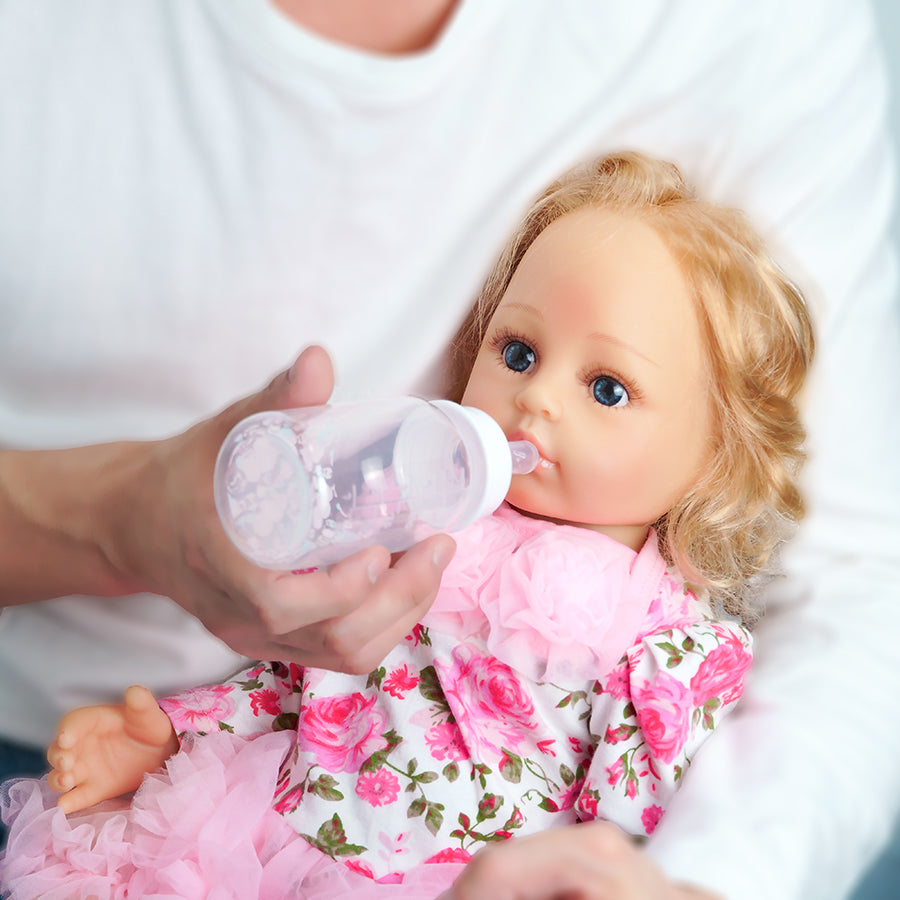 Lifelike reborn baby dolls silicone full body toddler princess girls realistic newborn babies dolls that look real life baby dolls bath toys best birthday gifts for ages 3+ year old girls kids