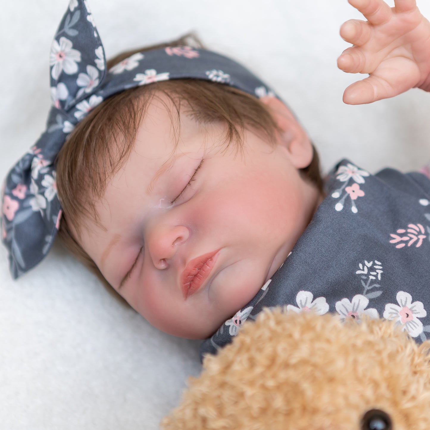 55CM Real Newborn Baby Size Lifelike Sleeping Girls Realistic Reborn Baby Dolls That Look Real Toys Gift For Kids Ages 3+