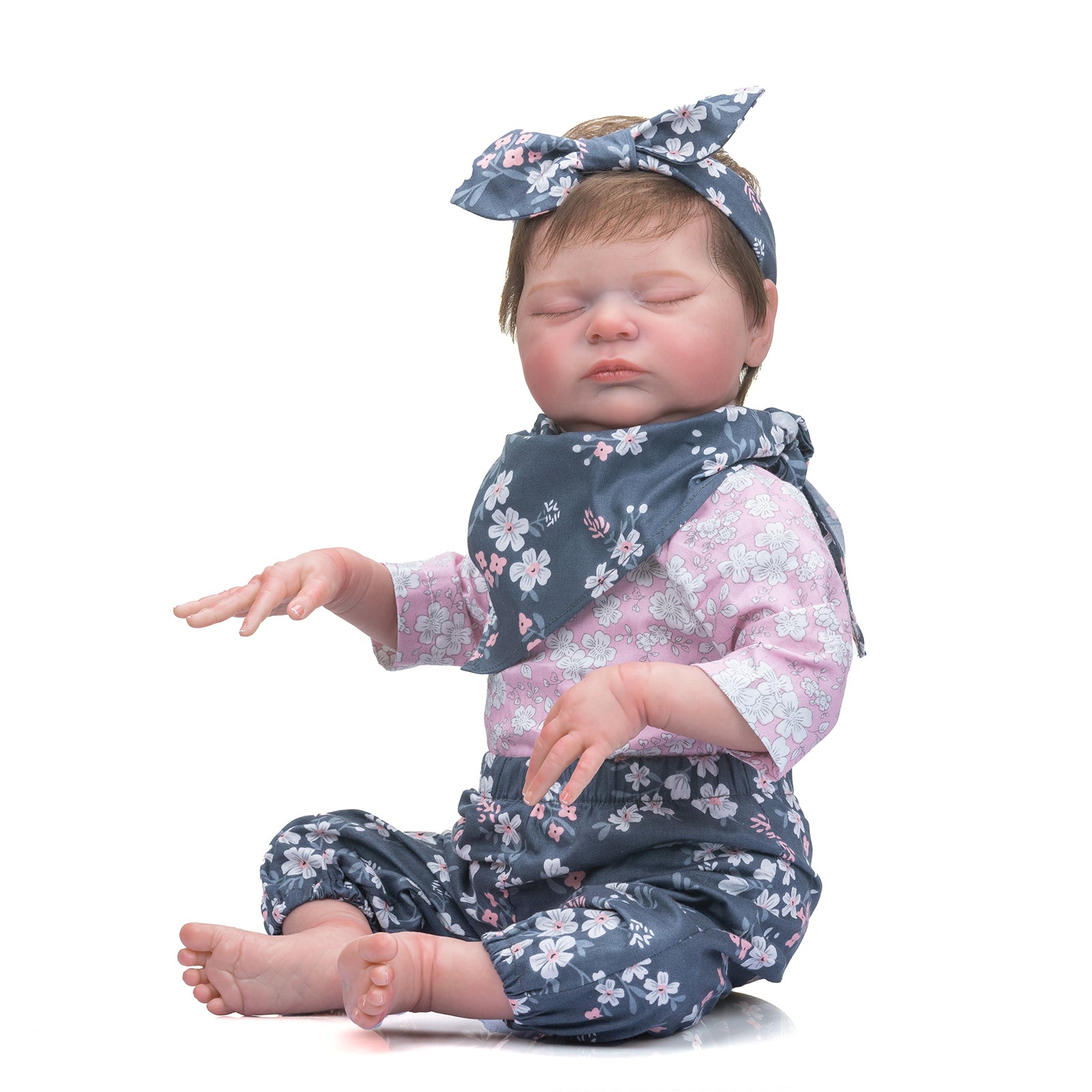 Bebe reborn real alive newborn baby silicone dolls toys for children gift  22inch 55cm detailed painted reborn doll toys