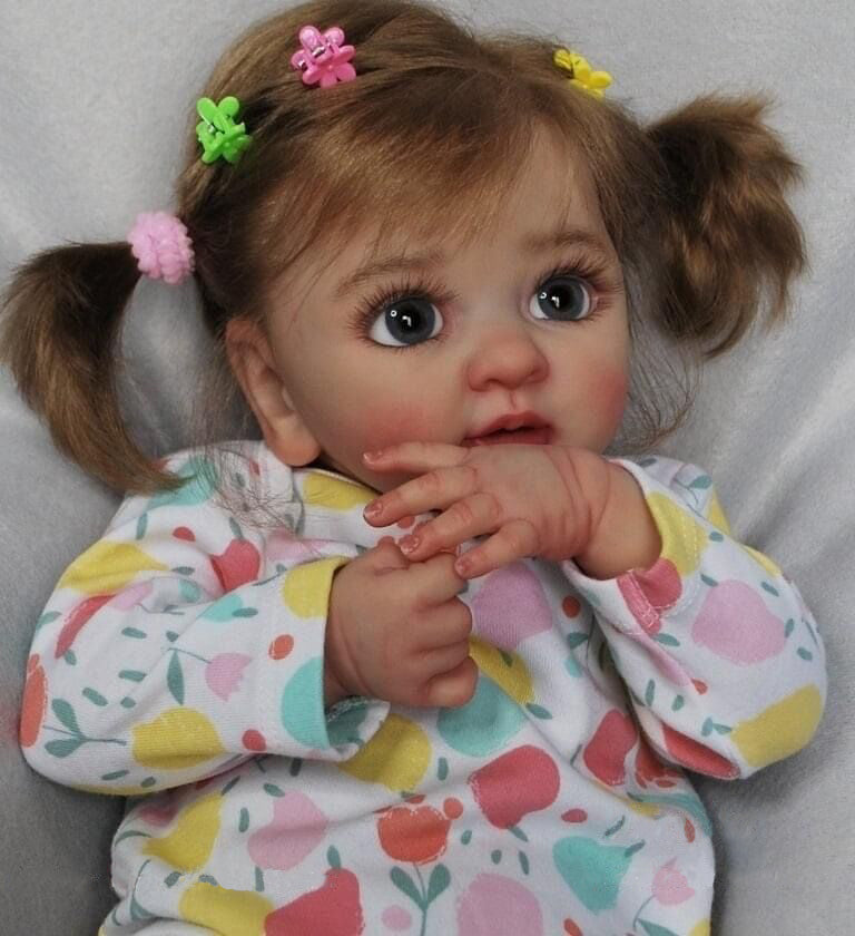 21-22 Inch Lovely Tutti Reborn Dolls Artist Painted Bebe Reborn Doll With  Rooted Hair For Children's Toy Bebê Reborn