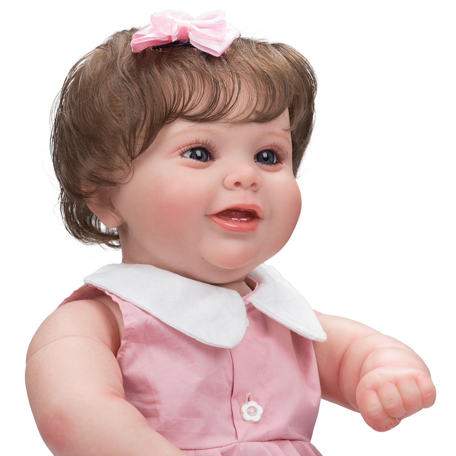 Full Silicone Real Body Doll Reborn Baby Dolls Newborn Accompany Doll Gift  50cm