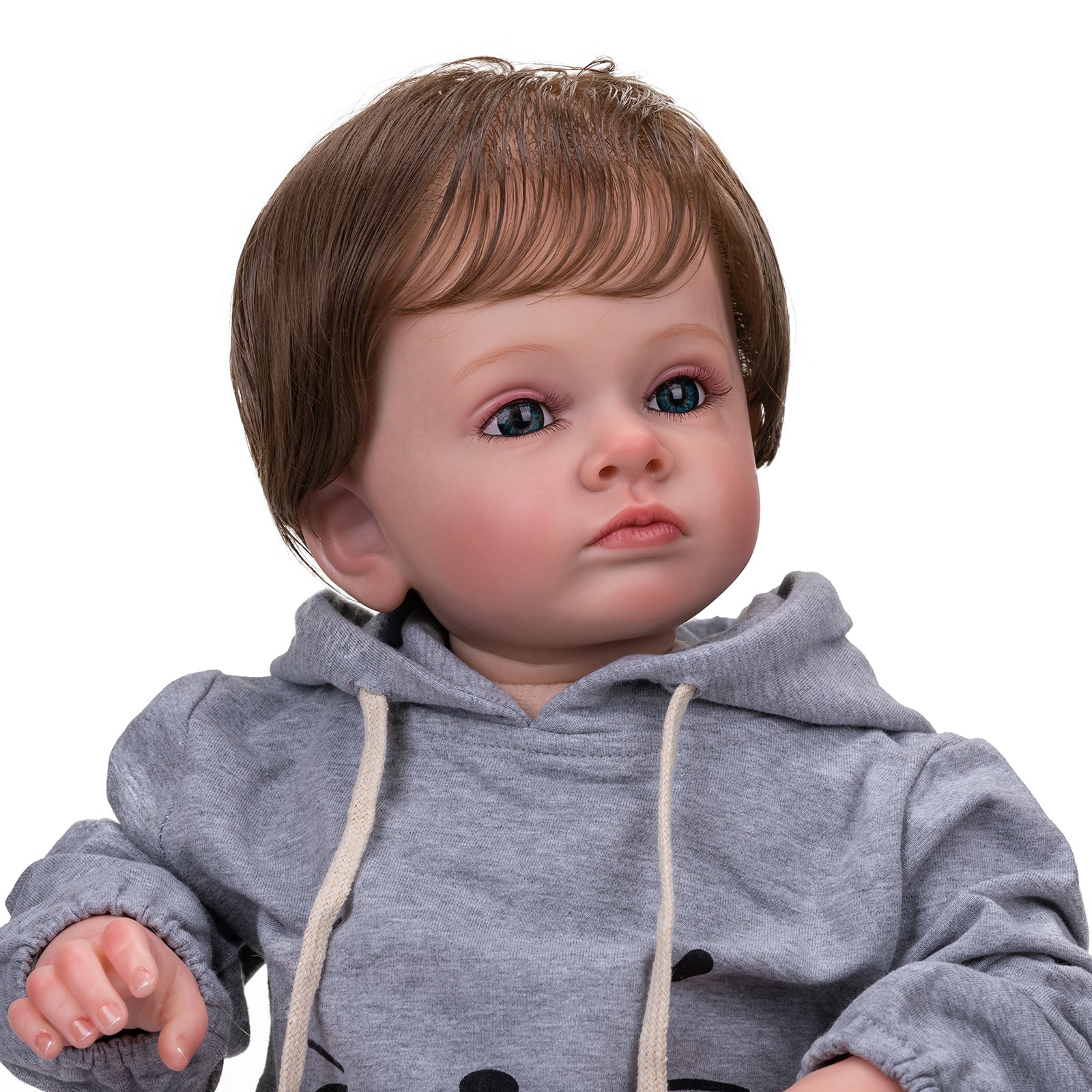 Lovely 24 inch Reborn Baby Dolls Toddler Boy Weighted Cloth Body mnmj reborndollshop