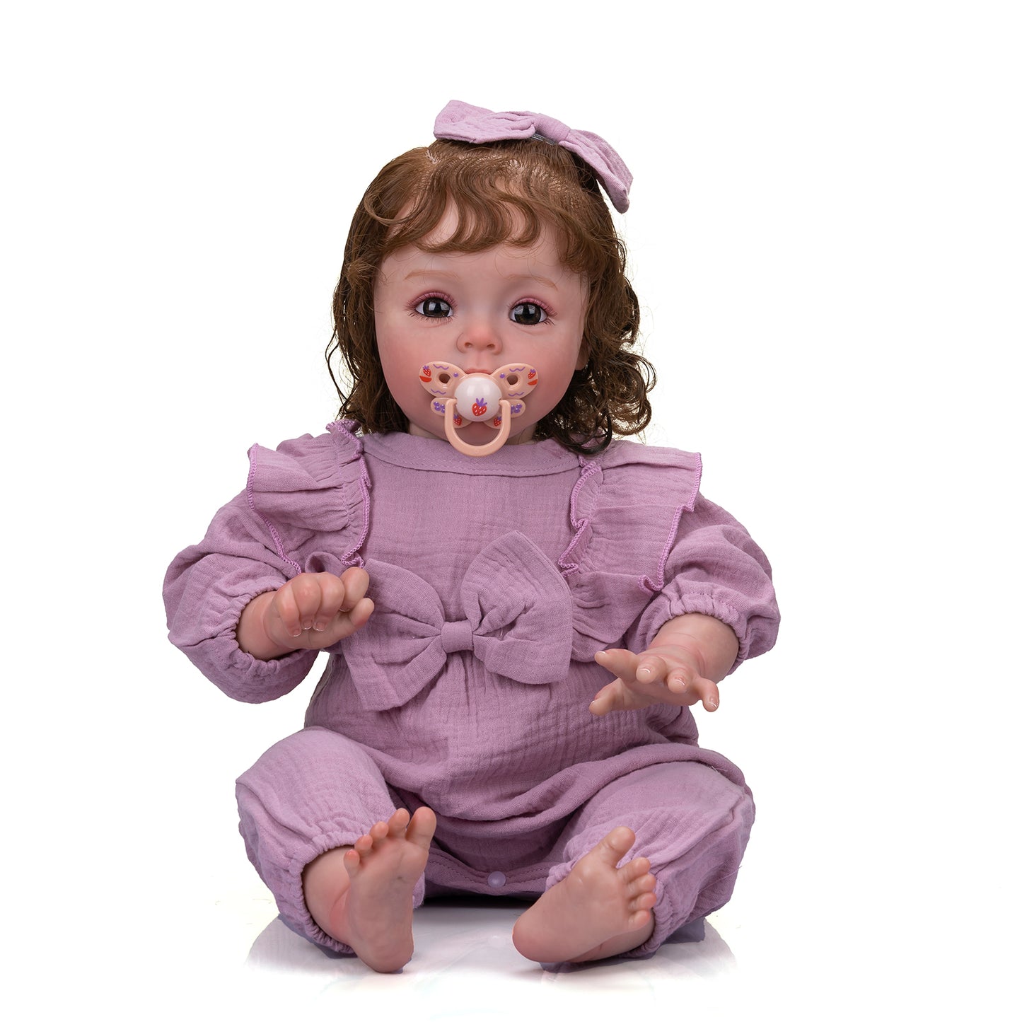 60 cm Lifelike baby dolls | reborn baby dolls | Realistic baby dolls| newborn baby dolls | real life baby dolls | rebron baby dolls toddler | lifelike toddler dolls | therapy dolls for adults | anatomically correct baby girl doll | infant baby doll | gift for kids ages 3+ girl | dementia patients | weighted cloth body | birthday gift | collection | girl | boys |  mother | daughter | granddaughter | sleeping |real look real baby dolls that look real looking | Mothers day | reborn toddler dolls | mnmj