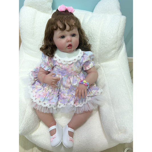 60 cm lifelike baby dolls | reborn baby dolls | realistic baby dolls| newborn baby dolls | real life baby dolls | rebron baby dolls toddler | lifelike toddler dolls | therapy dolls for adults | anatomically correct baby girl doll | infant baby doll | gift for kids ages 3+ girl | reborn baby dolls full body silicone | weighted cloth body | birthday gift | collection | girl | boys |  mother | daughter | granddaughter | sleeping |real look real baby dolls that look real looking | reborn toddler dolls | mnmj